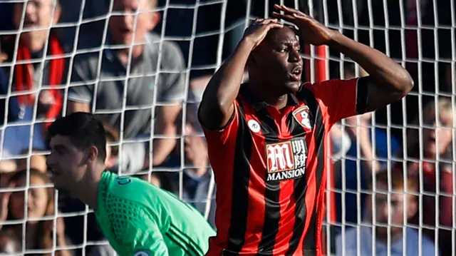 Benik Afobe looks dejected