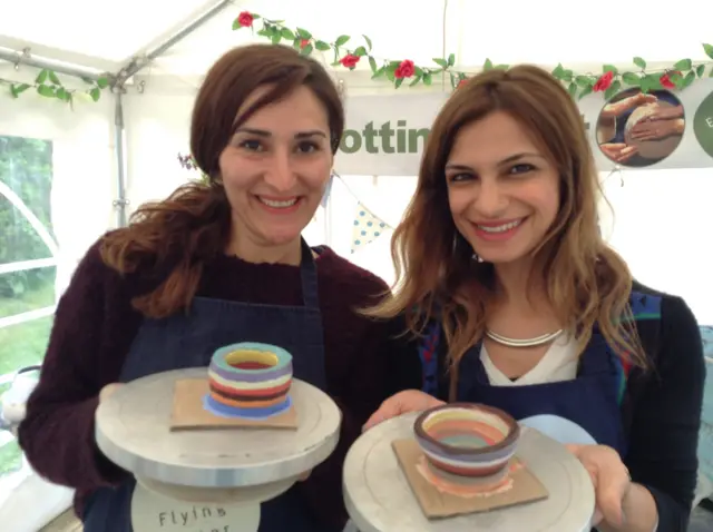 Making pots at Eastnor Pottery