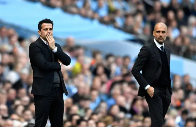 Marco Silva and Pep Guardiola