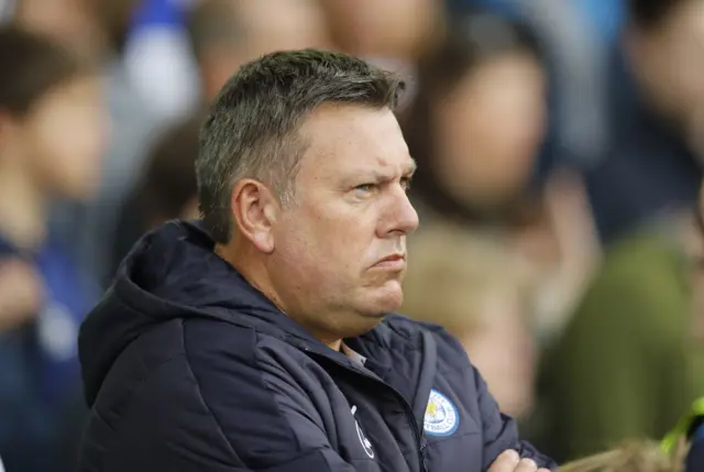 Craig Shakespeare looks on