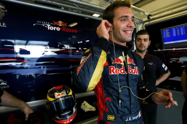 Jean-Eric Vergne. Not behind Lewis Hamilton.