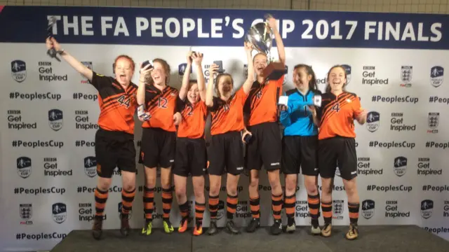 Sprowston Girls Under-16 girls winners