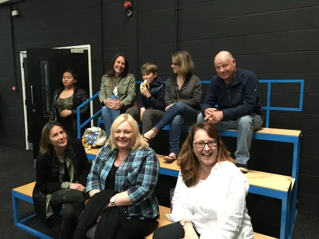 Supportes on the 'terraces' at the FA People's Cup finals