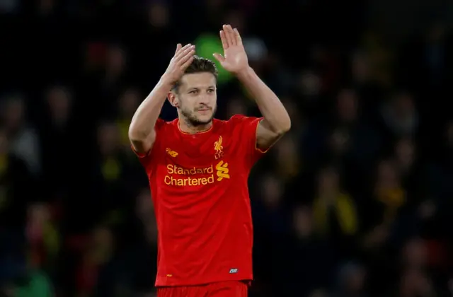 Lallana leaves the pitch