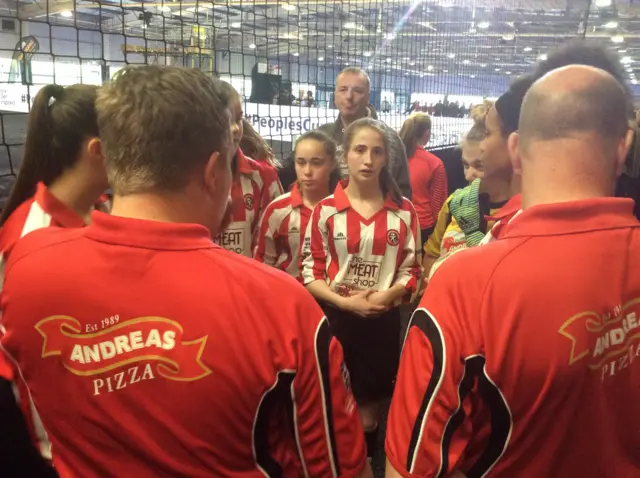 Kempston colts team talk