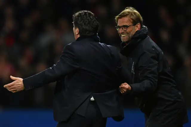 Walter Mazzarri and Jurgen Klopp