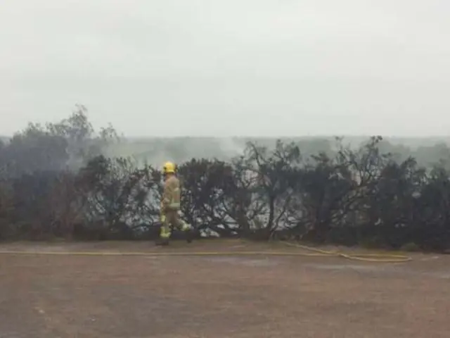 Gorse fire at Southwold