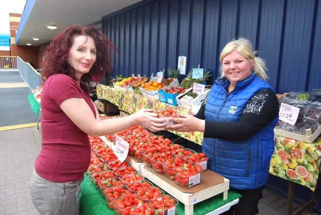 Fruit and Veg stall at KGH