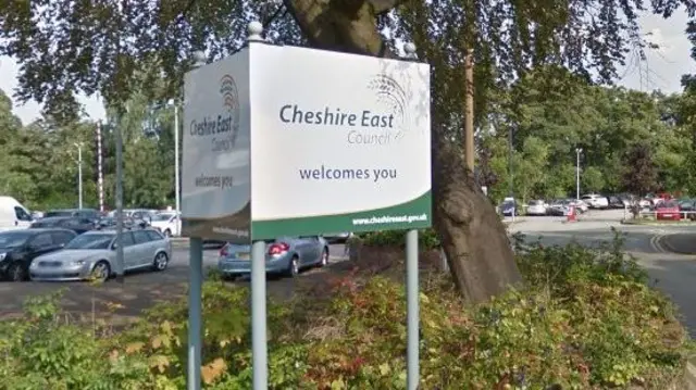 Cheshire East sign