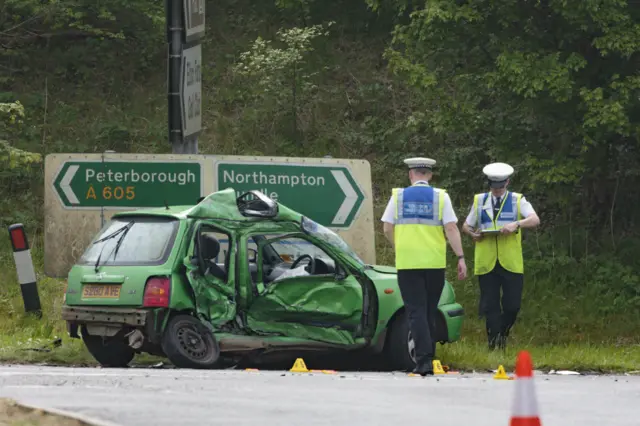 A605 crash