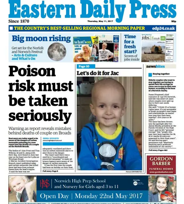 Front page of the EDP