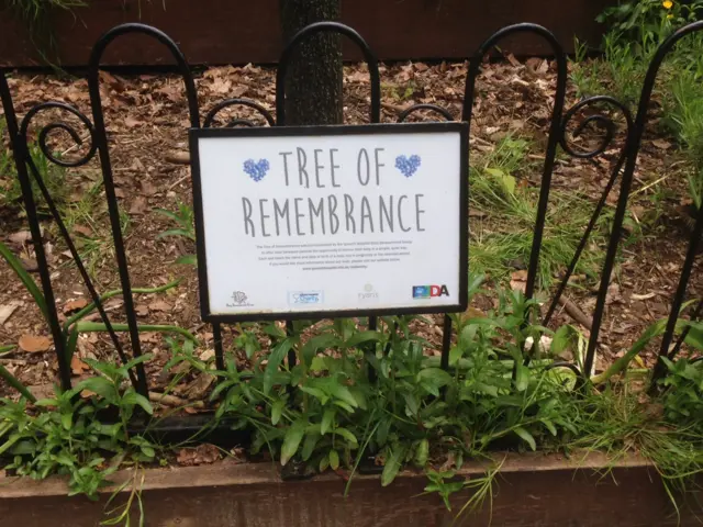 Tee of Remembrance sign