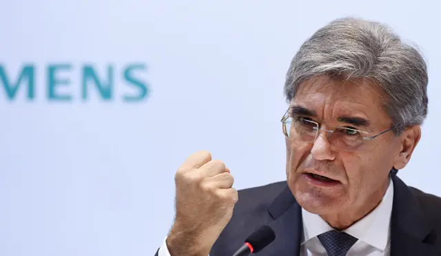 Siemen's chief executive Joe Kaeser