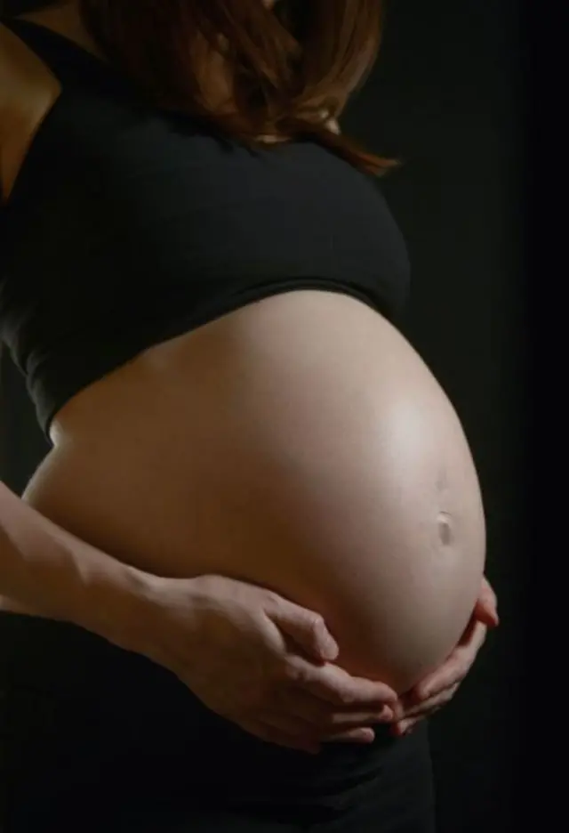 A pregnant woman