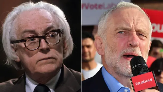 Michael Foot and Jeremy Corbyn