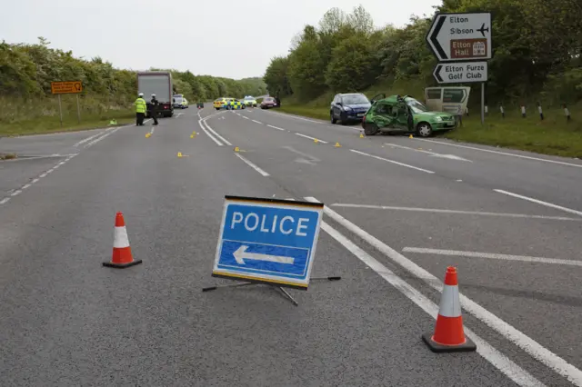 A605 crash