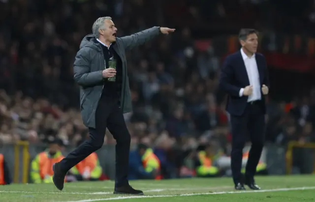 Jose Mourinho and Eduardo Berizzo