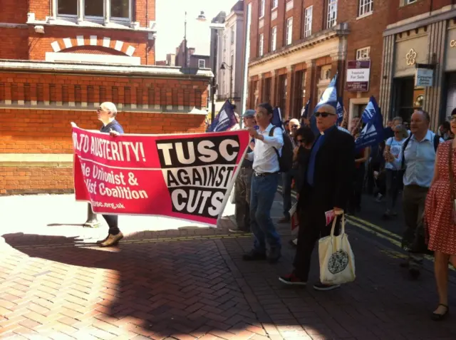 TUSC protest