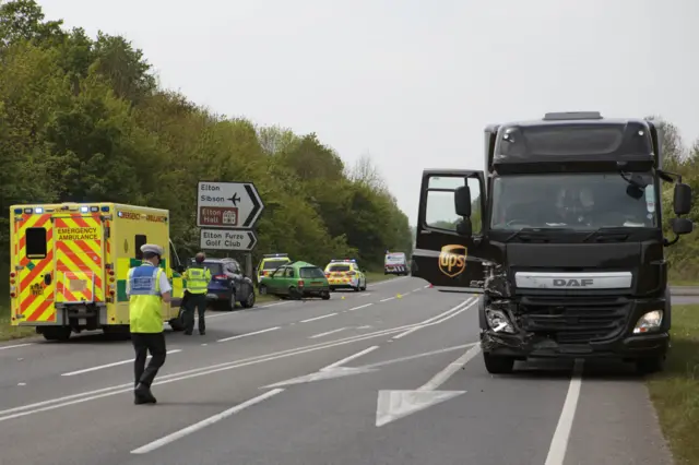 A605 crash