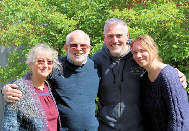 Annie and Geoff Lawton, with Craig and Hannah Deal