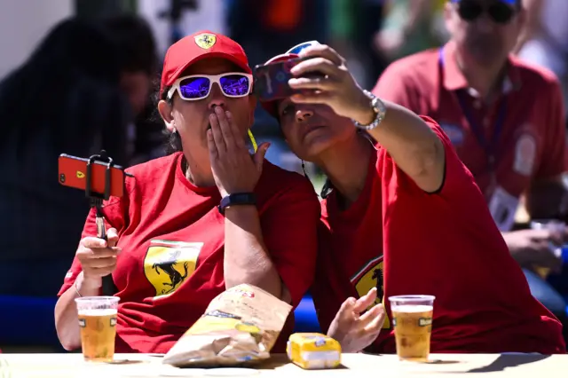 Fans at the Spanish Grand Prix