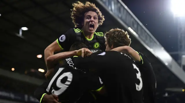 Chelsea players celebrate