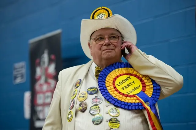 The Official Monster Raving Loony Party leader Alan 'Howling Laud' Hope