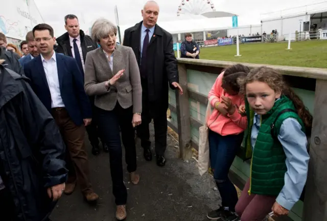 Theresa May at Balmoral Show