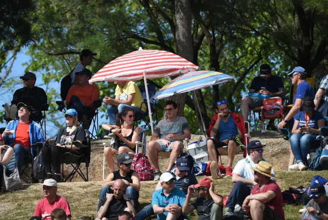 Fans at the Spanish Grand Prix