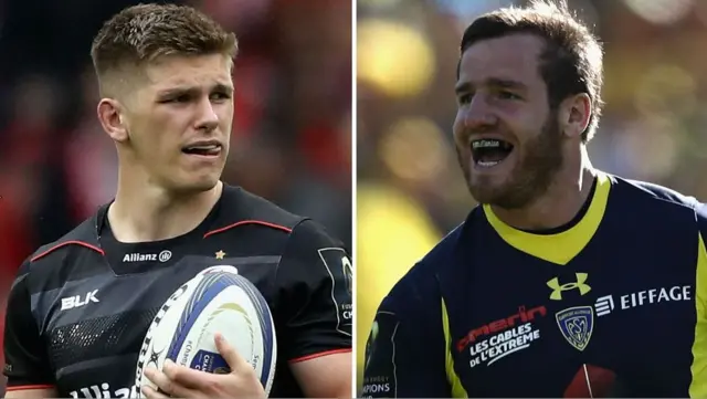 Owen Farrell and Camille Lopez