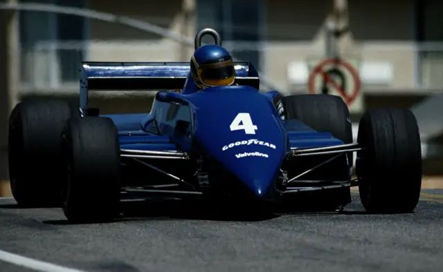 Slim Borgudd racing for Tyrrell in 1982