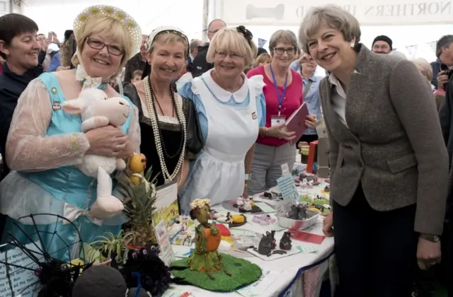 Theresa May at Balmoral Show