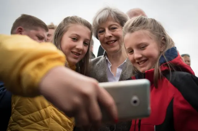 Theresa May at Balmoral show