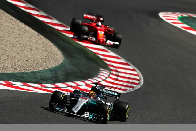 Lewis Hamilton and Sebastien Vettel