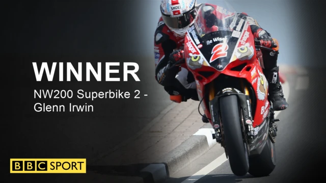 Glenn Irwin wins the second Superbike race