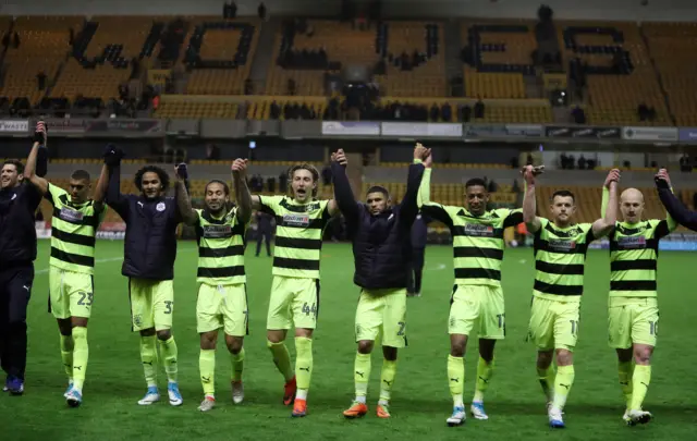 Huddersfield celebrate