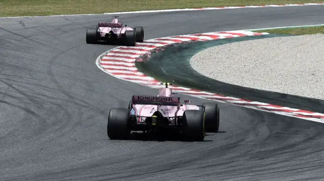 Sergio Perez and Esteban Ocon