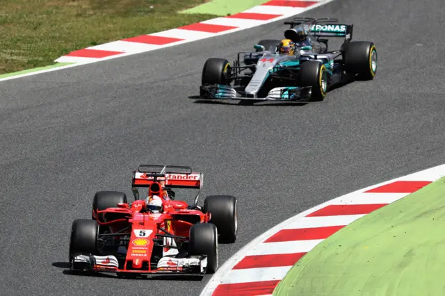 Sebastien Vettel and Lewis Hamilton