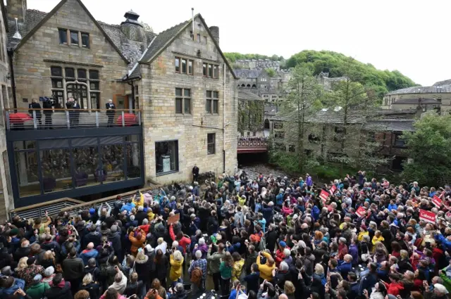 Jeremy Corbyn in Hebden Bridge