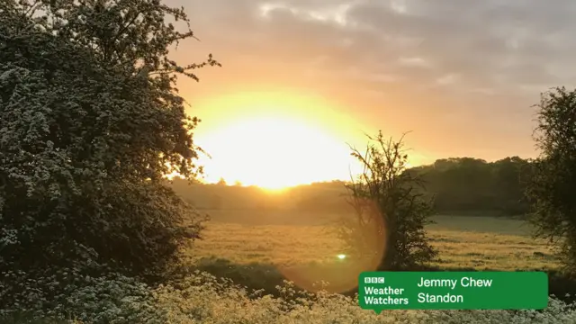 Sunrise over Standon.