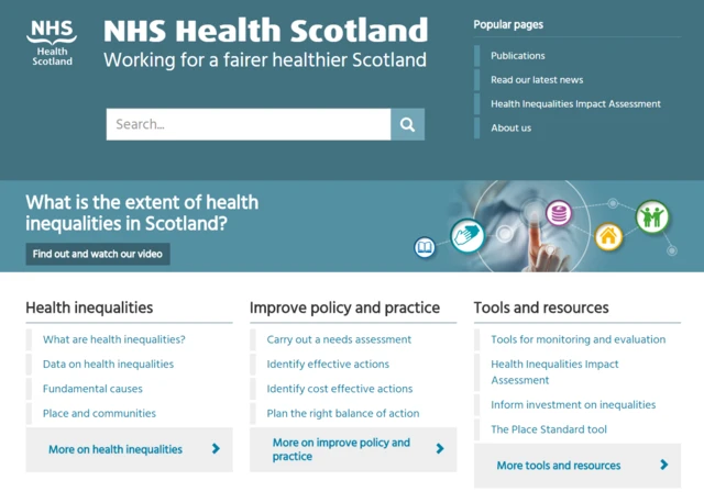 NHS Health Scotland website