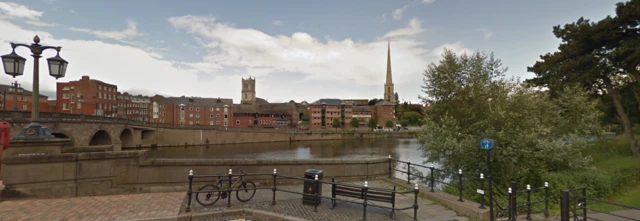 Old river bridge Worcester