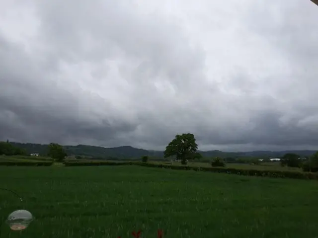 Dark skies over Ross on Wye