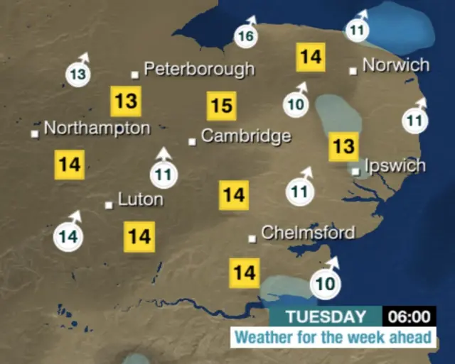 Overnight weather map