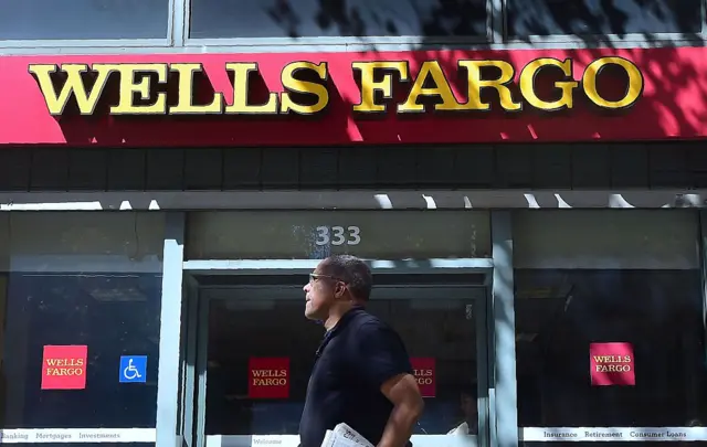 A Wells Fargo branch