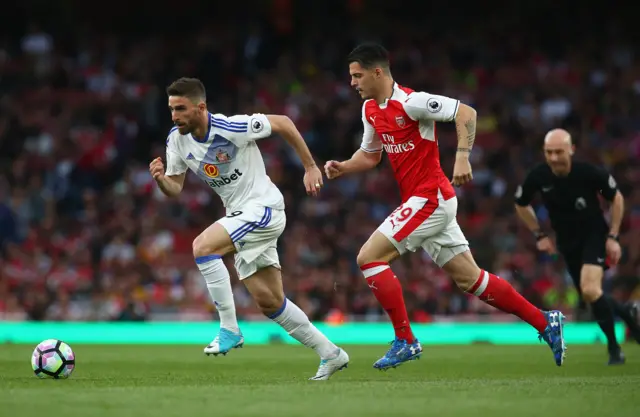 Fabio Borini and Granit Xhaka