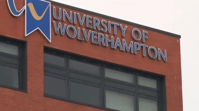 University of Wolverhampton sign