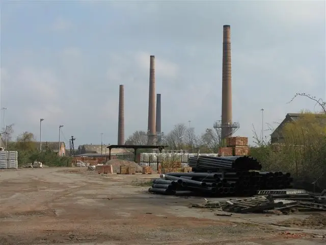 Stewartby Brickworks chimneys