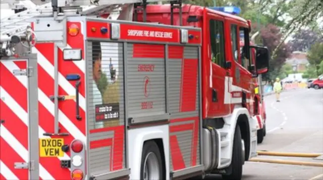 Shropshire fire engine