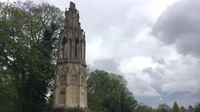 13th Century Queen Eleanor Cross in Northampton.